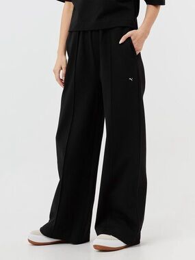 Puma Ami Wide Sweatpants Black Size XL